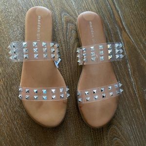 Madden Girl Fetchh Clear Studded Sandals